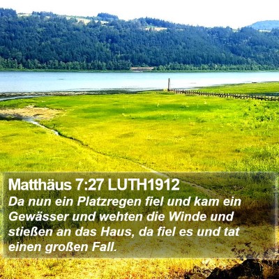 Matthäus 7:27 LUTH1912 Bible Verse Image