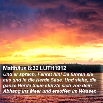 Matthäus 8:32 LUTH1912 Bible Verse Image