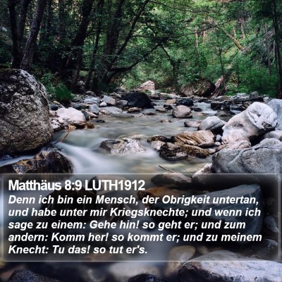 Matthäus 8:9 LUTH1912 Bible Verse Image