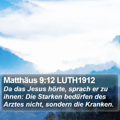 Matthäus 9:12 LUTH1912 Bible Verse Image