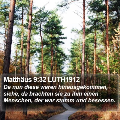 Matthäus 9:32 LUTH1912 Bible Verse Image