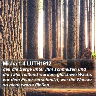 Micha 1:4 LUTH1912 Bible Verse Image