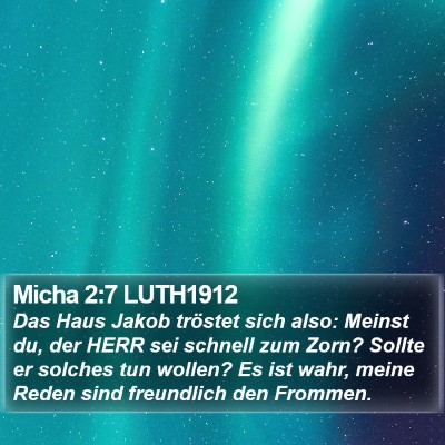 Micha 2:7 LUTH1912 Bible Verse Image