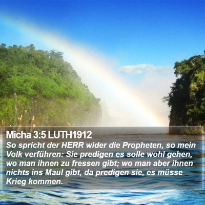 Micha 3:5 LUTH1912 Bible Verse Image