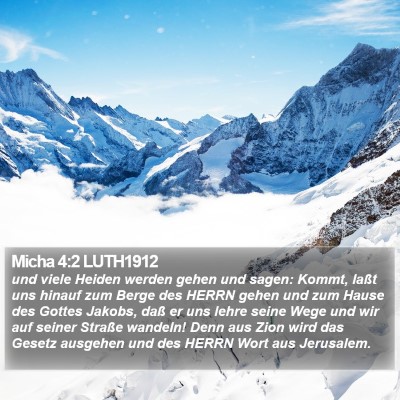 Micha 4:2 LUTH1912 Bible Verse Image