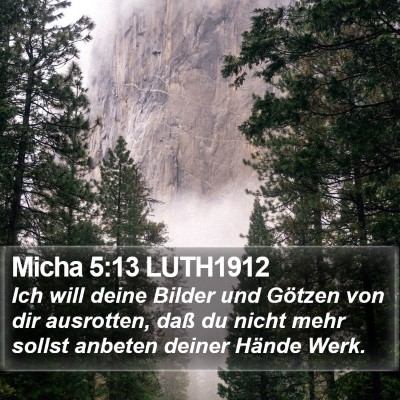 Micha 5:13 LUTH1912 Bible Verse Image