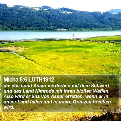 Micha 5:6 LUTH1912 Bible Verse Image