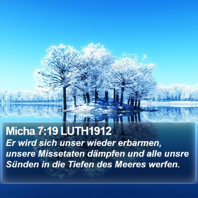 Micha 7:19 LUTH1912 Bible Verse Image