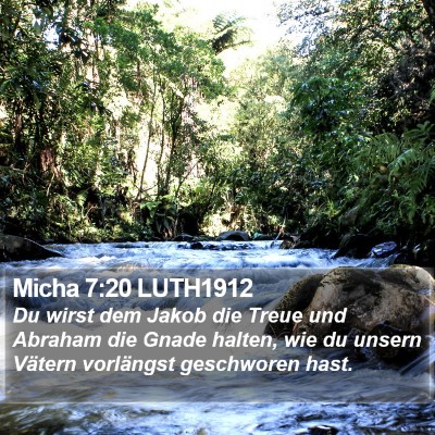 Micha 7:20 LUTH1912 Bible Verse Image
