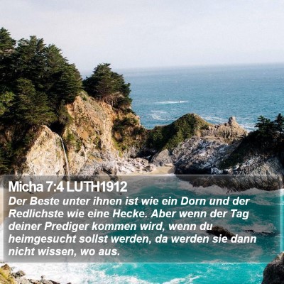 Micha 7:4 LUTH1912 Bible Verse Image