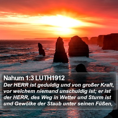 Nahum 1:3 LUTH1912 Bible Verse Image