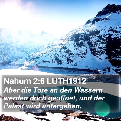 Nahum 2:6 LUTH1912 Bible Verse Image