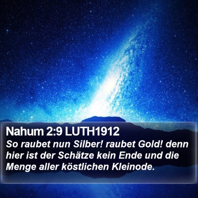 Nahum 2:9 LUTH1912 Bible Verse Image