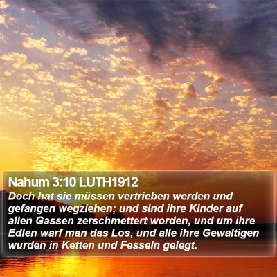 Nahum 3:10 LUTH1912 Bible Verse Image