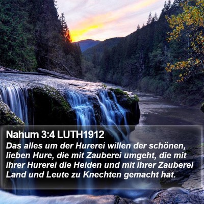 Nahum 3:4 LUTH1912 Bible Verse Image