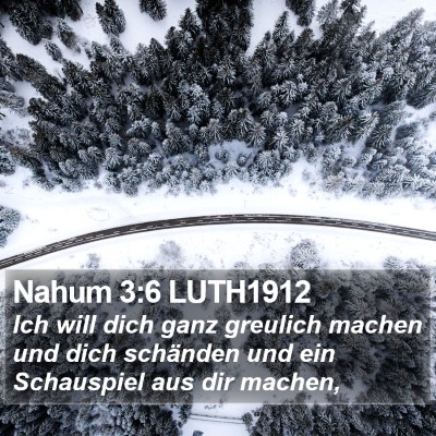 Nahum 3:6 LUTH1912 Bible Verse Image