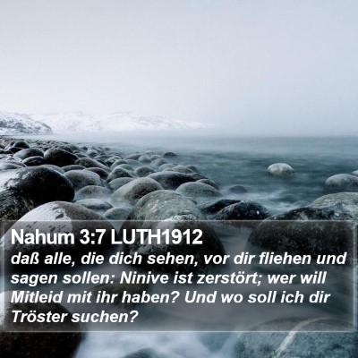 Nahum 3:7 LUTH1912 Bible Verse Image