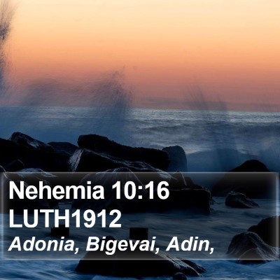 Nehemia 10:16 LUTH1912 Bible Verse Image