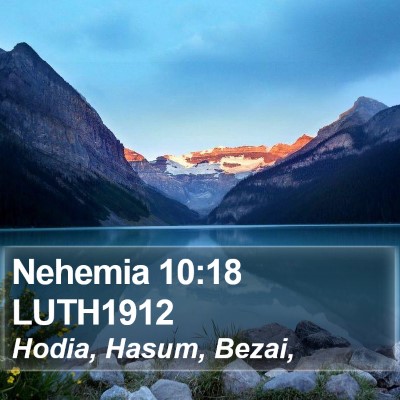 Nehemia 10:18 LUTH1912 Bible Verse Image