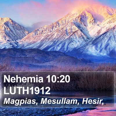 Nehemia 10:20 LUTH1912 Bible Verse Image