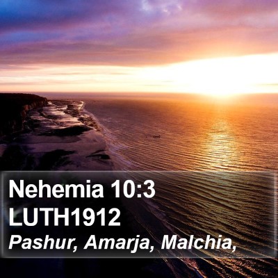 Nehemia 10:3 LUTH1912 Bible Verse Image