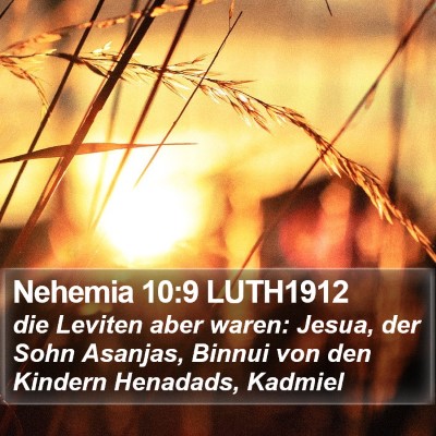 Nehemia 10:9 LUTH1912 Bible Verse Image