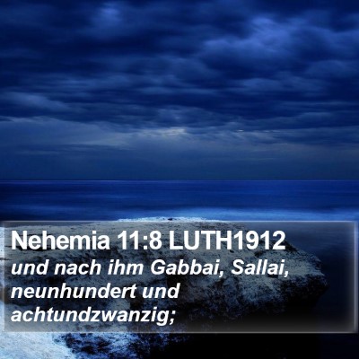 Nehemia 11:8 LUTH1912 Bible Verse Image