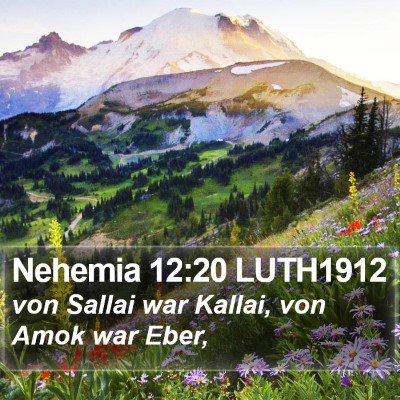 Nehemia 12:20 LUTH1912 Bible Verse Image