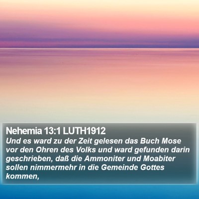 Nehemia 13:1 LUTH1912 Bible Verse Image