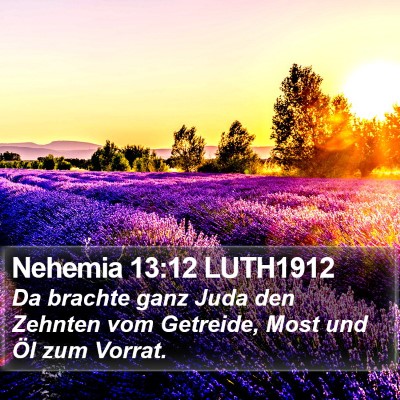 Nehemia 13:12 LUTH1912 Bible Verse Image