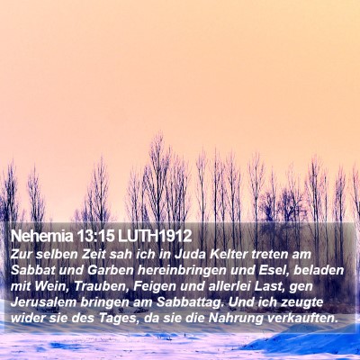 Nehemia 13:15 LUTH1912 Bible Verse Image