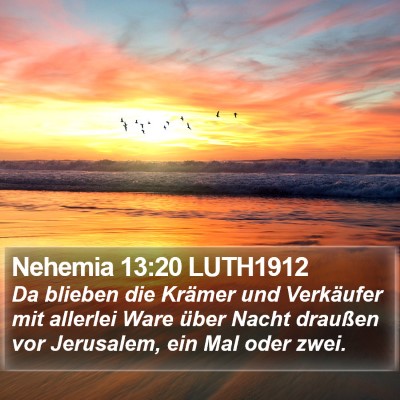 Nehemia 13:20 LUTH1912 Bible Verse Image
