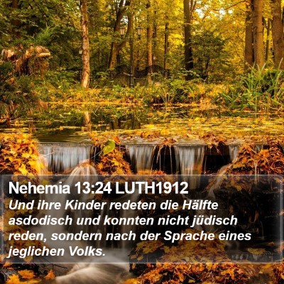 Nehemia 13:24 LUTH1912 Bible Verse Image