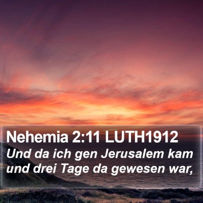 Nehemia 2:11 LUTH1912 Bible Verse Image
