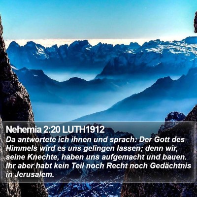 Nehemia 2:20 LUTH1912 Bible Verse Image