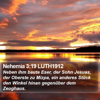 Nehemia 3:19 LUTH1912 Bible Verse Image