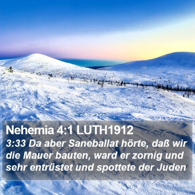 Nehemia 4:1 LUTH1912 Bible Verse Image