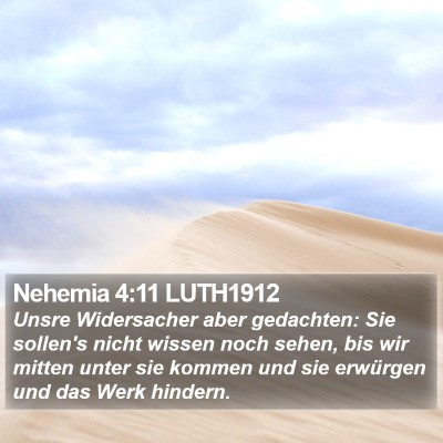 Nehemia 4:11 LUTH1912 Bible Verse Image