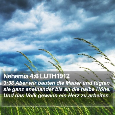 Nehemia 4:6 LUTH1912 Bible Verse Image
