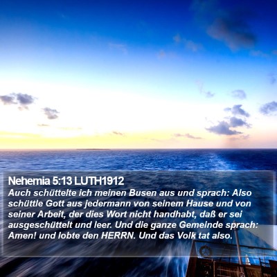 Nehemia 5:13 LUTH1912 Bible Verse Image