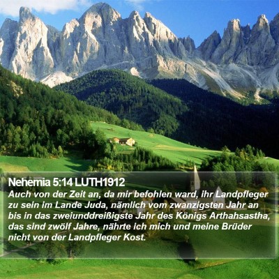 Nehemia 5:14 LUTH1912 Bible Verse Image