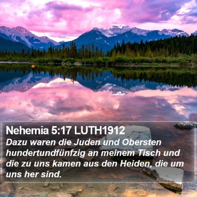 Nehemia 5:17 LUTH1912 Bible Verse Image