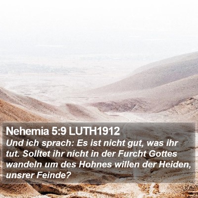 Nehemia 5:9 LUTH1912 Bible Verse Image