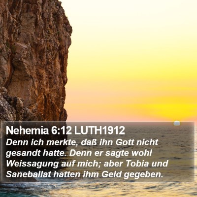 Nehemia 6:12 LUTH1912 Bible Verse Image