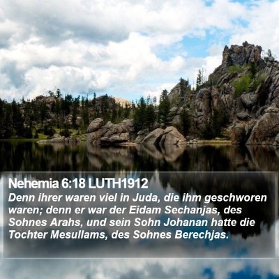 Nehemia 6:18 LUTH1912 Bible Verse Image