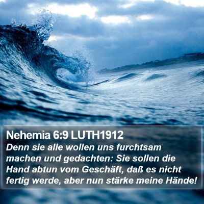 Nehemia 6:9 LUTH1912 Bible Verse Image