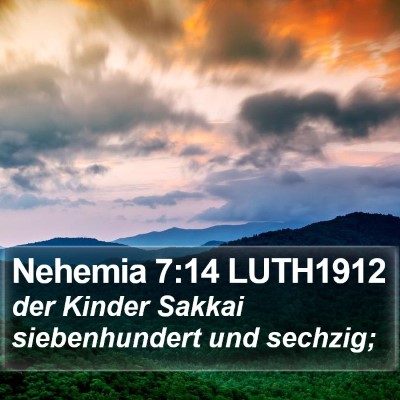 Nehemia 7:14 LUTH1912 Bible Verse Image