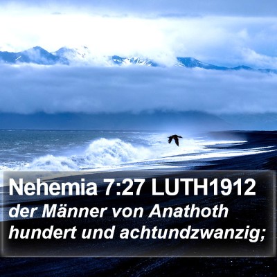 Nehemia 7:27 LUTH1912 Bible Verse Image