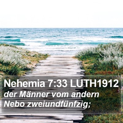 Nehemia 7:33 LUTH1912 Bible Verse Image