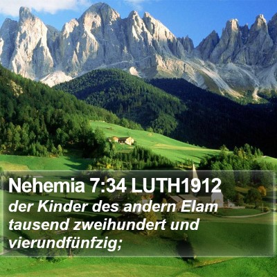 Nehemia 7:34 LUTH1912 Bible Verse Image